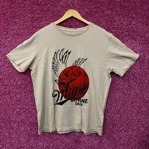 Junk Food Clothing Miller Genuine Draft Vintage Style Eagle Logo Graphic T-Shirt